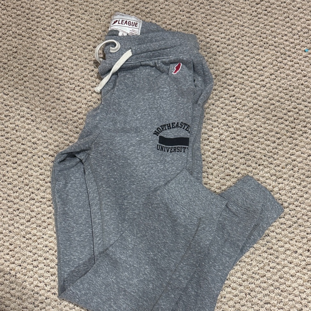 Northeastern University Gray Jogger Sweatpants
